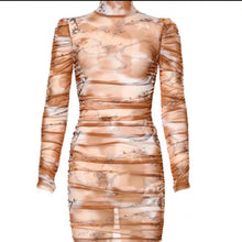 Load image into Gallery viewer, Nude Mesh Dress
